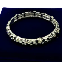 Della stampa del leopardo del braccialetto del braccialetto nessun si sbiadice no appannamento del braccialetto dei monili di modo d'avanguardia dei monili regalo della signora(China)