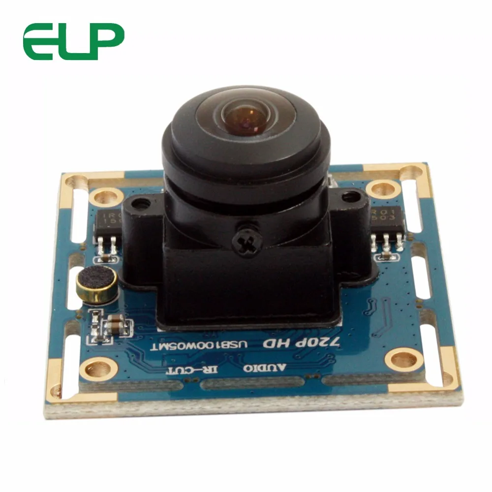 ELP HD 720p OV9712 Mjpeg/YUY2 wide angle usb camera with 170 degree lens uvc machine vision cmos module for Andriod |