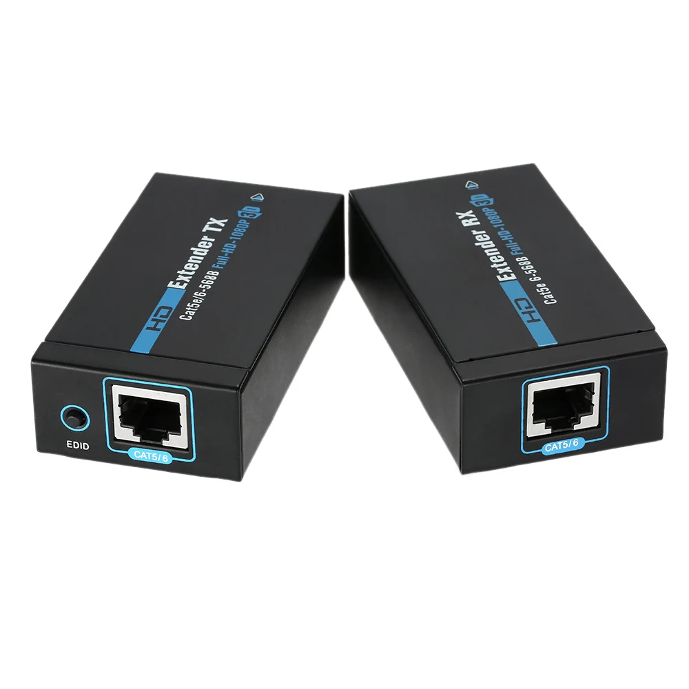 ANQ-E60 60 м HDMI удлинитель 1080p 3D HDMI передатчик HDMI приемник через Cat 5e/6 RJ45 Ethernet конвертер США ЕС штекер