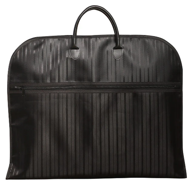Us 22 75 49 Off Fashion Garment Bag 600d Cloth Cover Black Red Oxford Business Dress Waterproof Suit Vertical Stripe Men Travel In