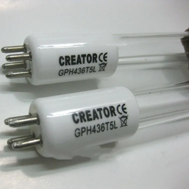 Kingrate GPH436T5L UV lamp 2pcs single Ended 4pins 21w tube aquarium Cleaning Water Air purification shortwave Uvc Lighting