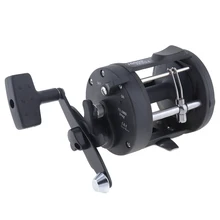 Прочная черная барабанная Рыболовная катушка серии 4000 Передаточное отношение 3,8: 1 Троллинг колесо литье лодка морская Рыболовная катушка для правой руки