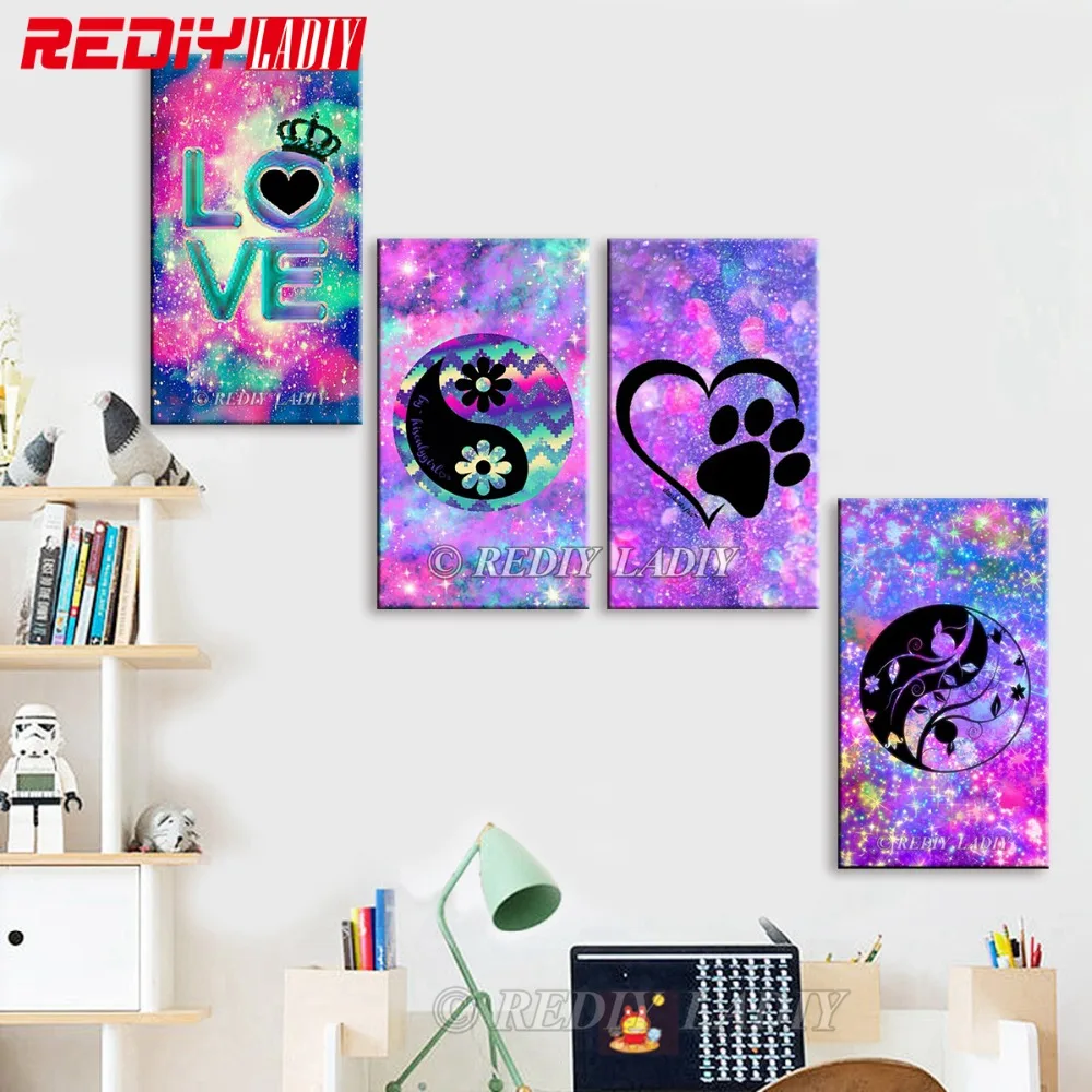 

DIY Diamond Painting Cross Stitch Love Dogs Pattern Diamond Embroidery Crystal Diamond Mosaic Picture Rhinestones Wall Art Gifts
