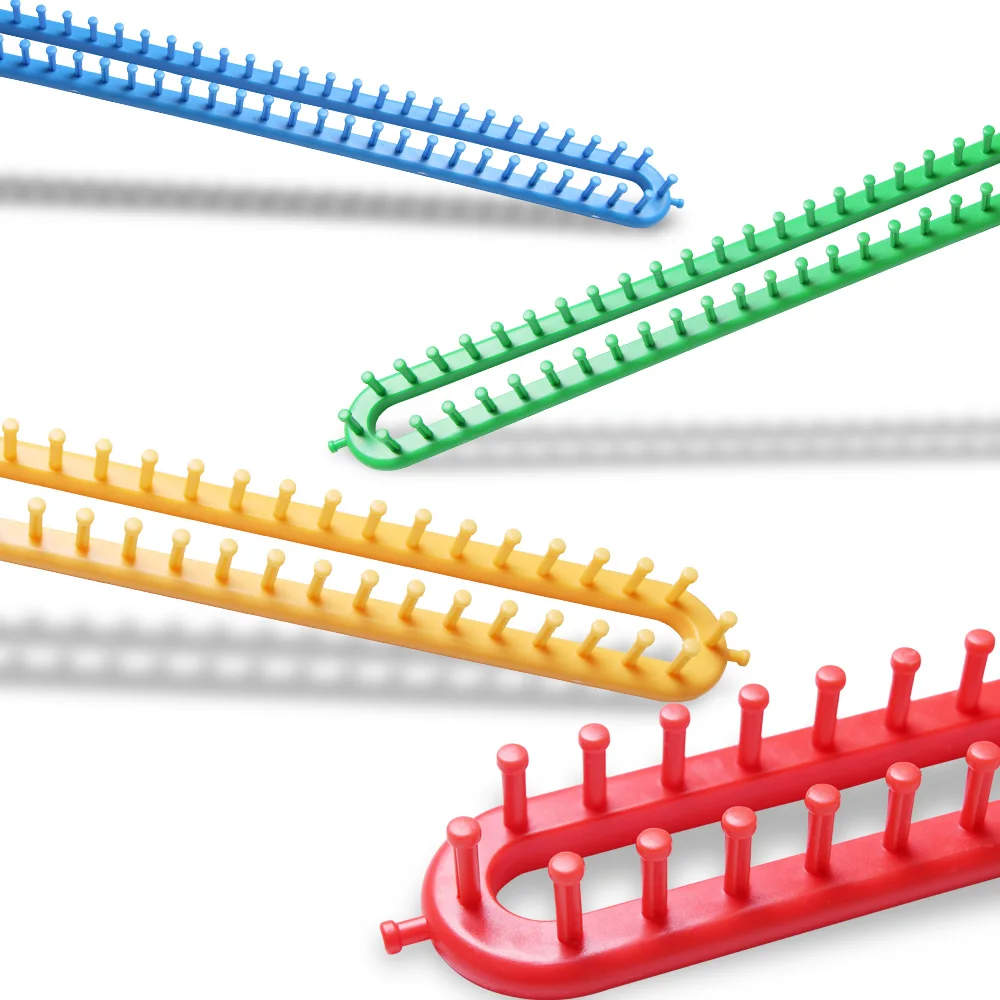 Лидер продаж 1 набор пластиковых длинных вязальных станков для вязания, набор для рукоделия, шарф, шаль, одеяло, шапка, носки, инструмент для вязания, 4 размера