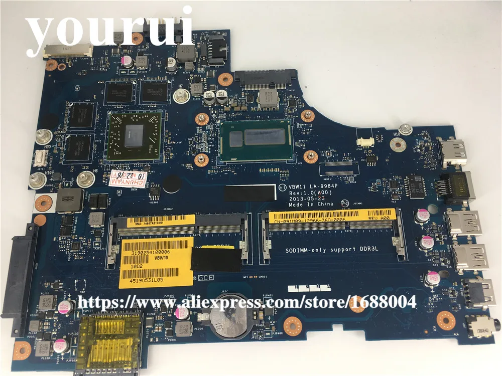 Для Dell inspiron 17R 5737 3737 Материнская плата ноутбука CN-091M09 091M09 91M09 VBW11 LA-9984P DDR3L I5-4200U