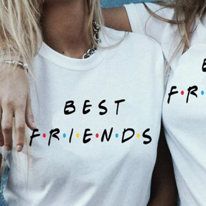 Sunfiz camisetas gráficas de años 90 para mujer, ropa de moda camiseta para adolescentes, camisetas de Friends, programas de Tv de manga corta|Camisetas| - AliExpress