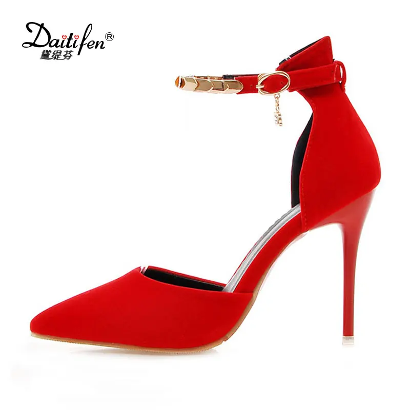 Daitifen Fashion Plus size stiletto girls high heels Wedding Party