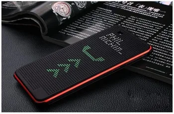 Luxury Ultra Flip Smart Slim Dot View Case Cover For HTC Desire 820 D820us d820u TPU+plastic sleep function dot phone cases