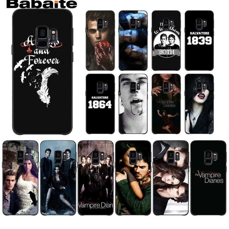 

Babaite The Vampire Diaries Cover Shell Phone Case for Samsung Galaxy S9 plus S7 edge S10 Plus S10E S10lite S8 plus