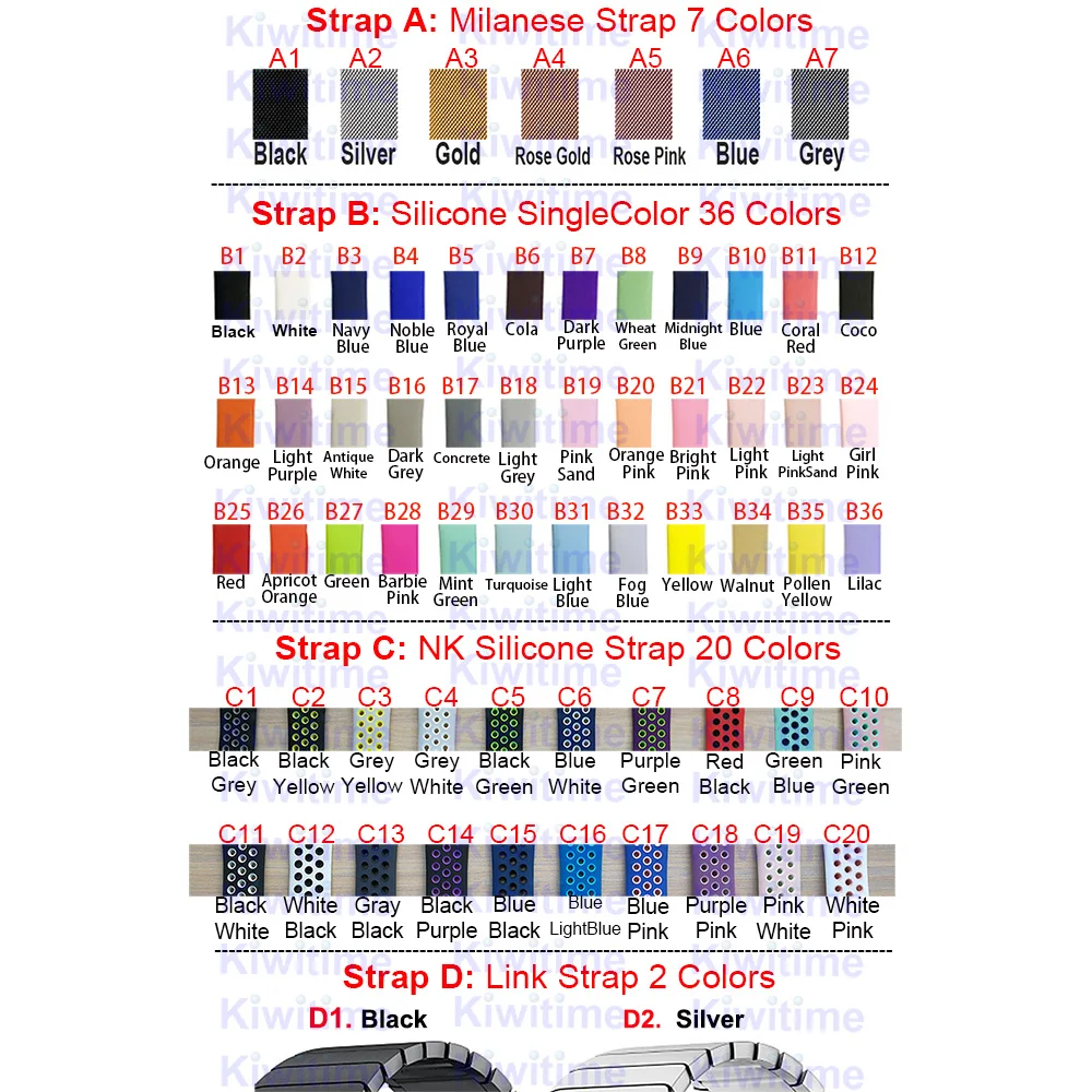 

Extra Replacement Strap for IWO 2 3 4 5 6 7 8 Smart Watches (This product is only for those who buy smart watch in our store)