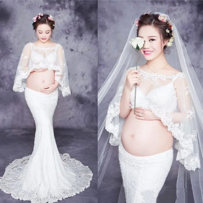 Lace White Maternity Photography Props Pregnancy Dress Photography Maternity Dresses For Photo Shoot Pregnant Women Vestidos Lace White Maternity Photography Props Pregnancy Dress Photography Maternity Dresses For Photo Shoot Pregnant Women Vestidos