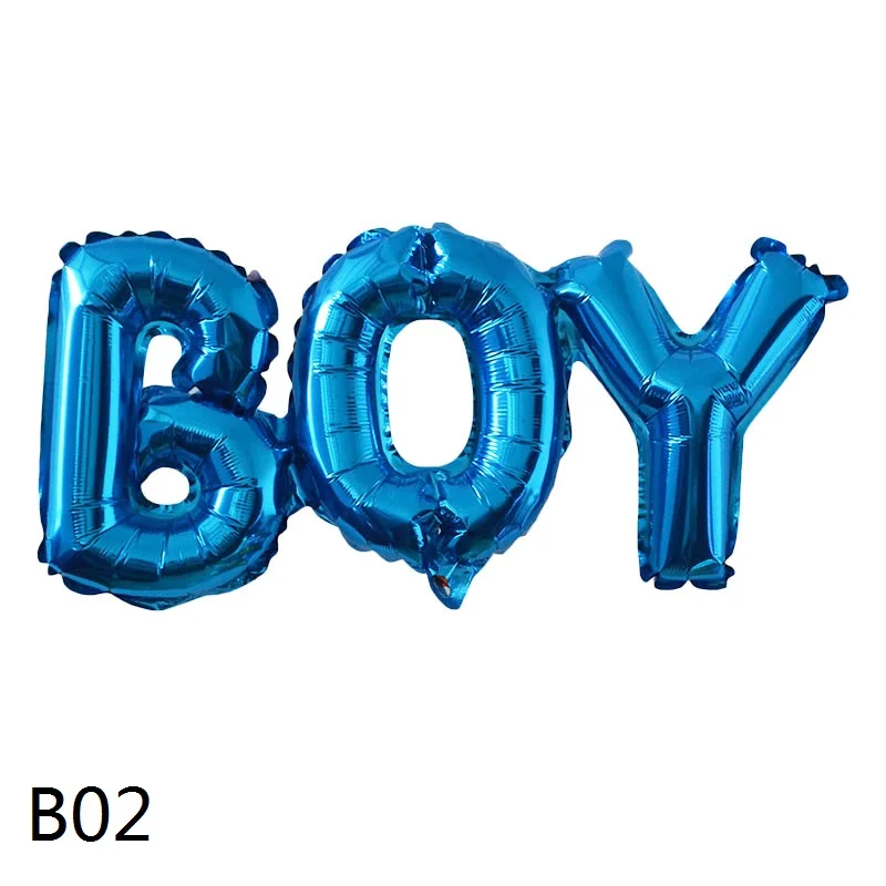 60*30 см Детские воздушные шары из золотой фольги для мальчиков и девочек, вечерние украшения - Цвет: B02