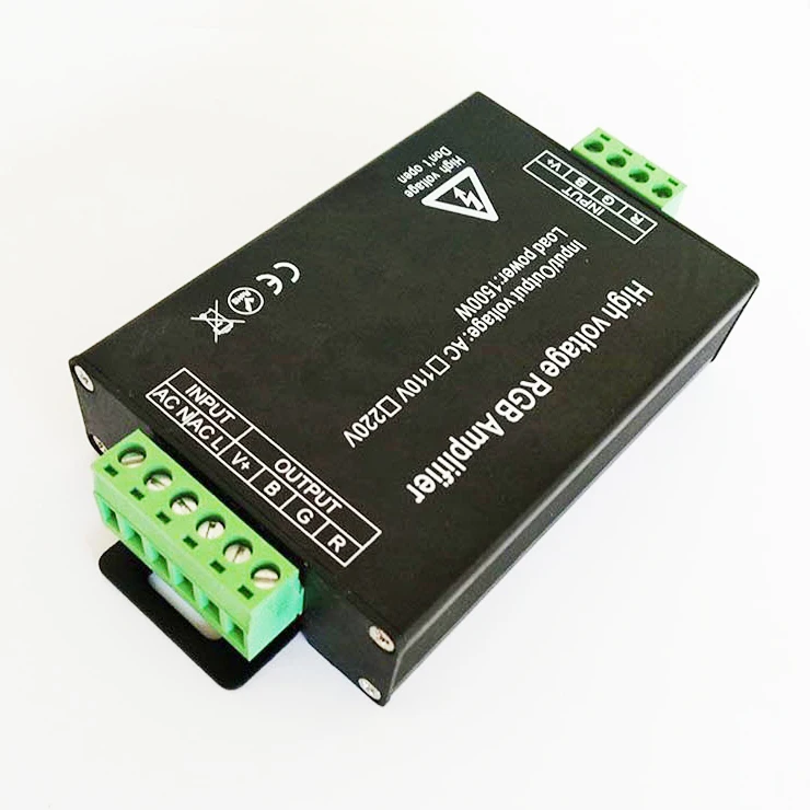 Высоковольтный 110 В 220 led RGB усилитель сигнала репитер 1500 Вт Бесплатная