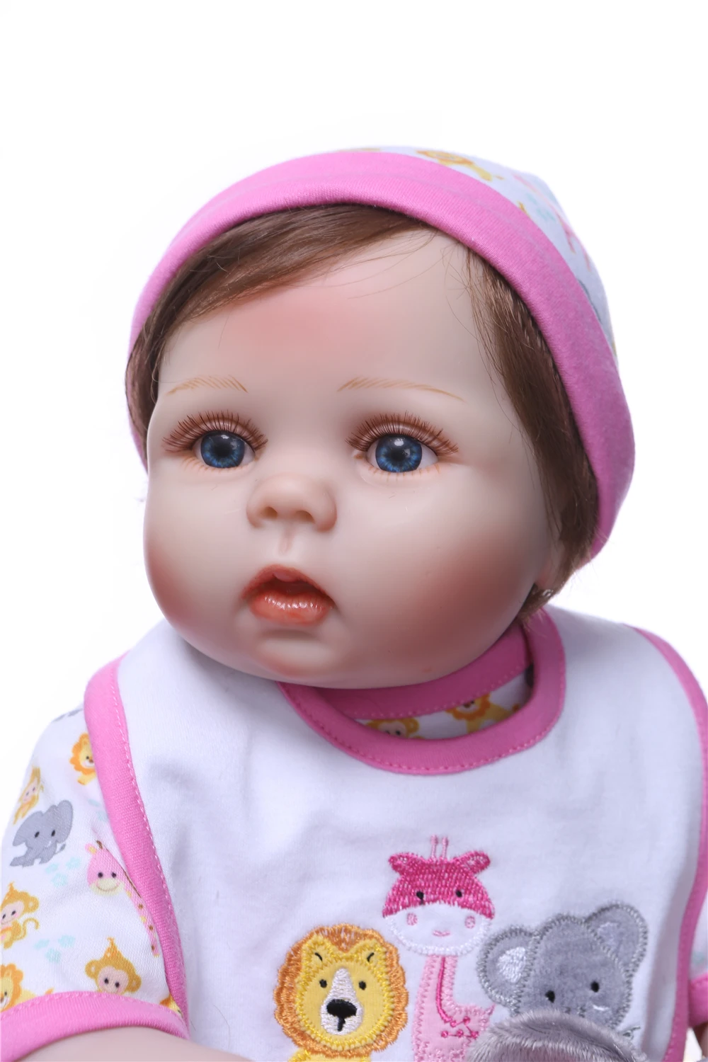 NPK новые 55 см куклы Bebes Reborn Реалистичная силиконовая кукла bby для девочек с милыми