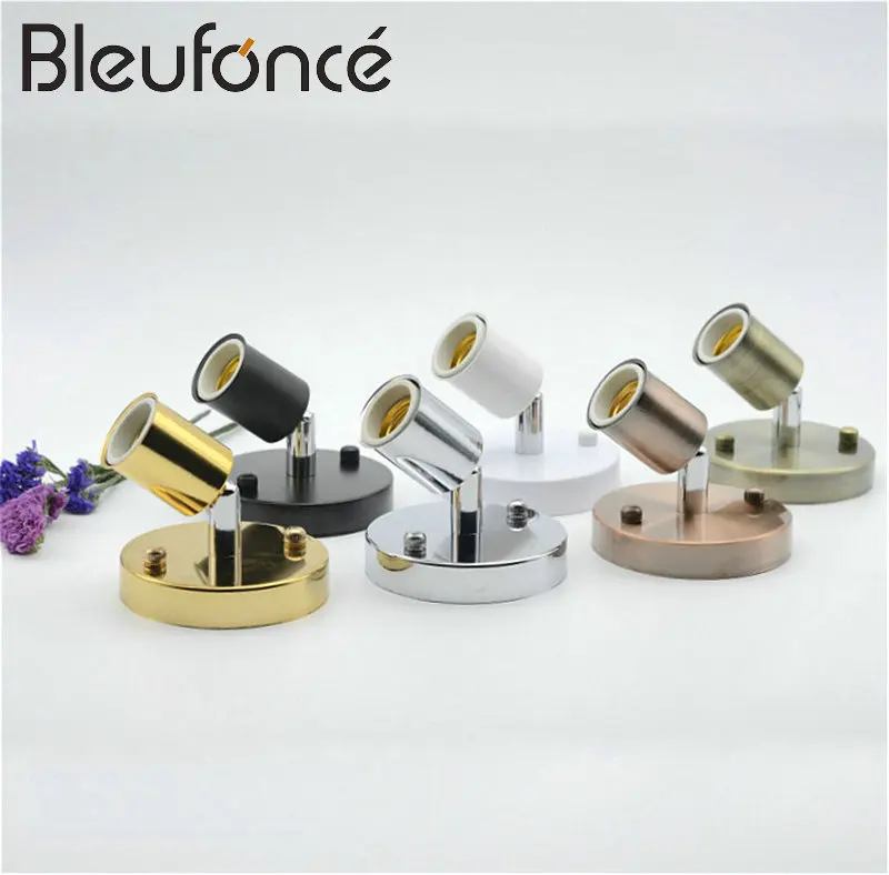 

E27 Steering Universal Lamp Base 180 Degrees Steering Light Restaurant Lighting Wall Lamp Accessories DIY LED Wall Lights BL233