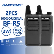 2 шт. Baofeng BF-R5 мини-рация детская игрушка 2 способ радио 400-470 МГц УВЧ СВ радиостанция PTT КВ трансивер PMR Wln KD-C1 Takie Walkie