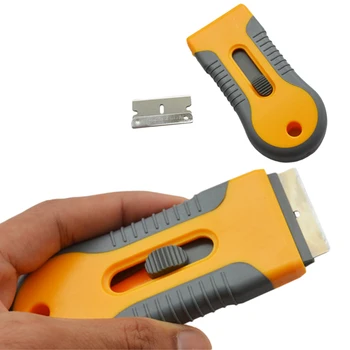 

BU-Bauty Razor Scraper with 1pcs Steel Blades Knife Tinting Tools Ice Scraper Car Sticker Squeegee Window Vinyl Film Remover