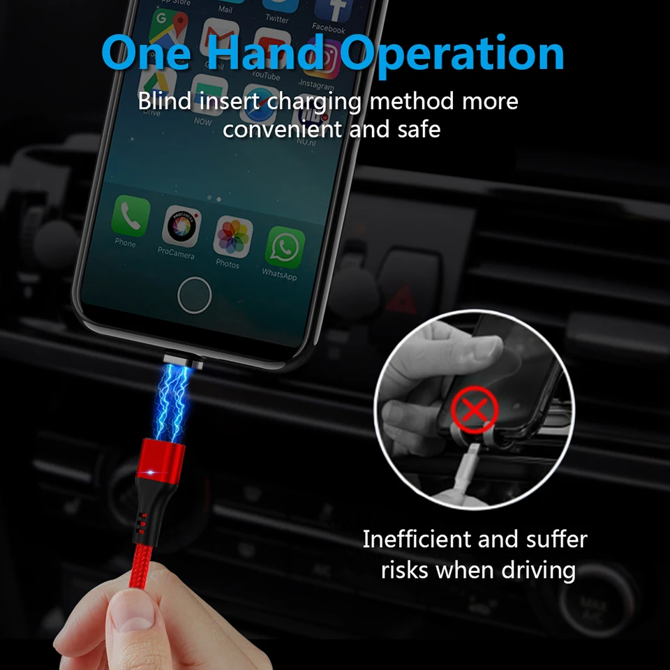 MANTIS Quick Charge 3.0 Magnetic Cable USB C Type C Cable For Samsung Huawei Xiaomi OnePlus Fast Charging Andriod Phone Cables 6
