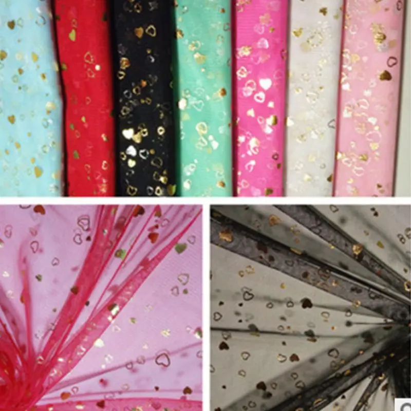

Bronzed Mesh tulle fabric sewing material mesh fabric netting for dress DIY Background decoration fabric M80