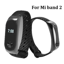 Для mi Band 2 ремешок металлический корпус из углеродного волокна сильный для мужчин и женщин удлиненный спортивный ремешок для Xiaomi mi Band 2 смарт-Аксессуары