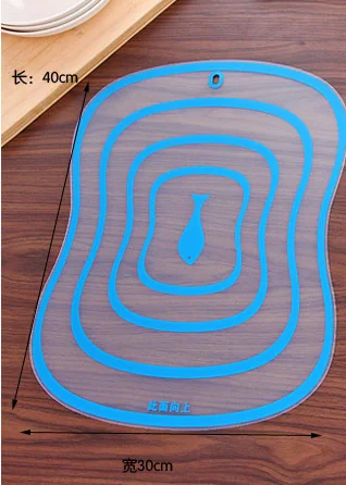 3 Styling Plastic Chopping Board Non slip Frosted Kitchen Cutting Board