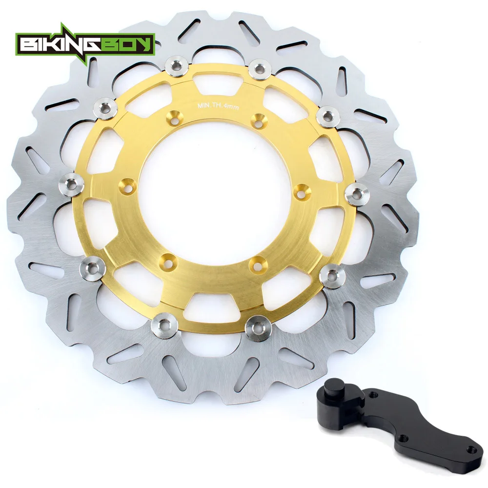 

BIKINGBOY For Suzuki RM 125 96-09 RM 250 96-12 DRZ 400 E S 2000-2008 SV125 SM Oversize 320mm Front Brake Disc Disk Rotor Bracket