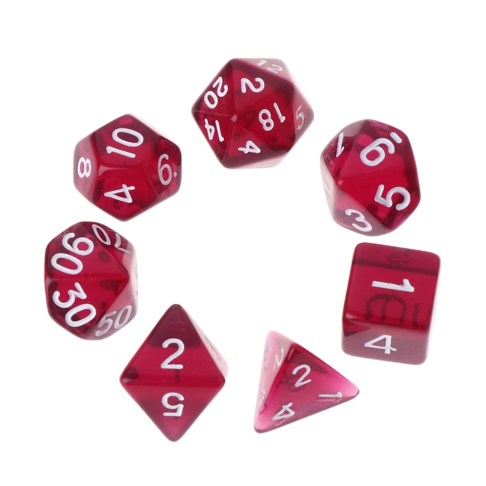 7pcs/set  Polyhedral Sided Die D Series Dice Game Set For Dungeons&Dragons