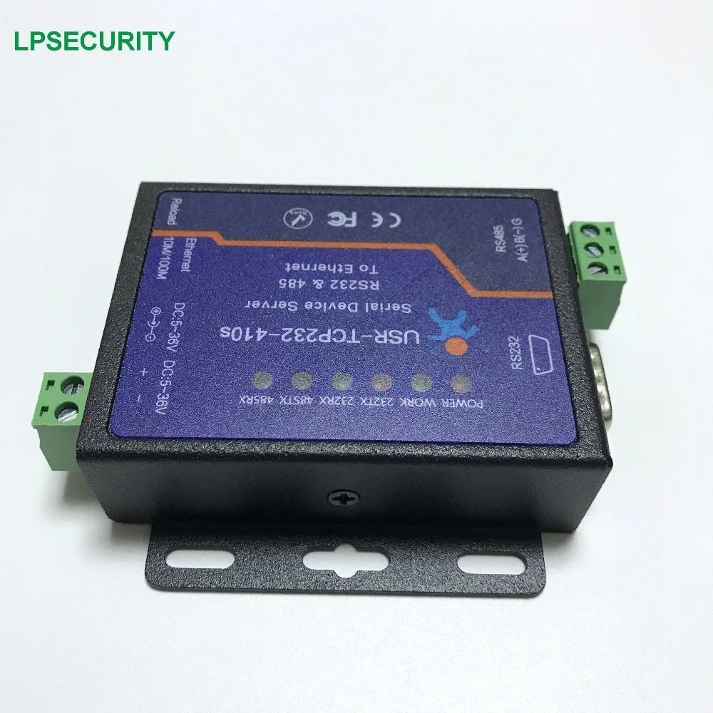 Промышленный последовательный преобразователь RS232 RS485 в Ethernet TCP/IP 5 6 В постоянного