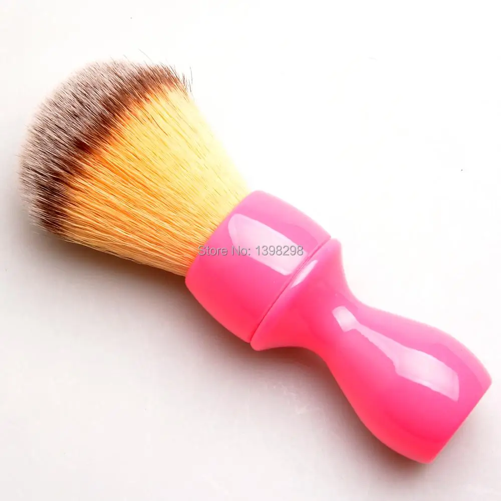 CSB, Мужская бритвенная щетка, барсук, синтетический нейлон, мягкие волосы для бритья, Парикмахерская, розовая полимерная ручка для женщин, Бритье волос