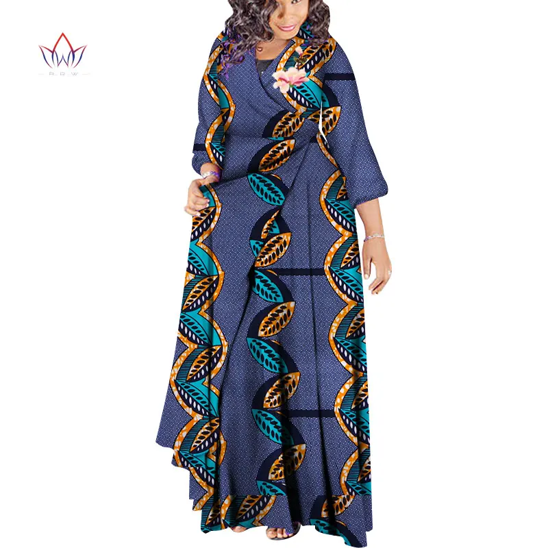 Африканская мода осень размера плюс женский плащ традиционная африканская восковая одежда Дашики Повседневная Верхняя одежда WY3478
