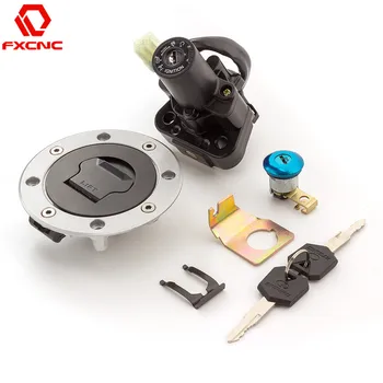 

FOR Suzuki GSXR1300 GSX1300R CNC Motorcycle Ignition Switch Lock Fuel gas Tank Cap Cover Seat Handle Locks
