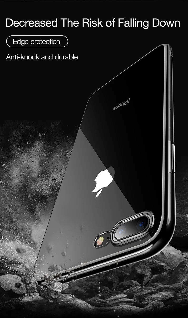 CAFELE Transparent Phone Case for iPhone X XR XS Max Ultra Thin Soft TPU Luxury Silicone Cover for iPhone XR 10 XSMAX Full Cover (10)