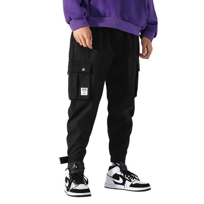 2019 men's brand pants hip hop halon running pants 2019 men's pants sweatpants pants men's runners multi-pocket M L XL 2XL 3XL