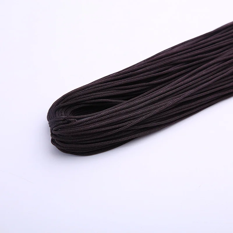 40-50 м сильный плетеный браслет-Макраме Шелковый Атласный нейлоновый шнур веревка DIY ювелирный браслет делая результаты Бисероплетение нить провода 1 мм - Цвет: 24