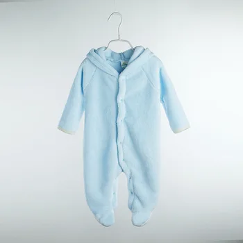 

Cute animal hooded romper wool winter warm baby costume long sleeve male baby girl clothing newborn baby romper