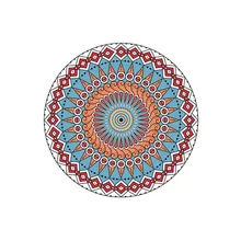 Европейский мандала цветок серии круглые ковры для комнаты украшения дома компьютерное кресло области ковер# g9