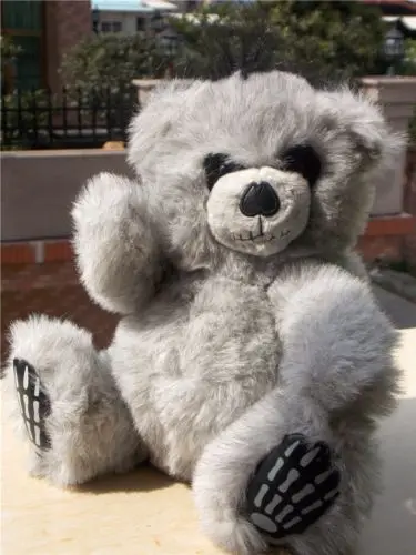 

Spiral Direct TED THE GRIM-TEDDY BEAR/Collectable Soft Plush Toy Gift 27cm