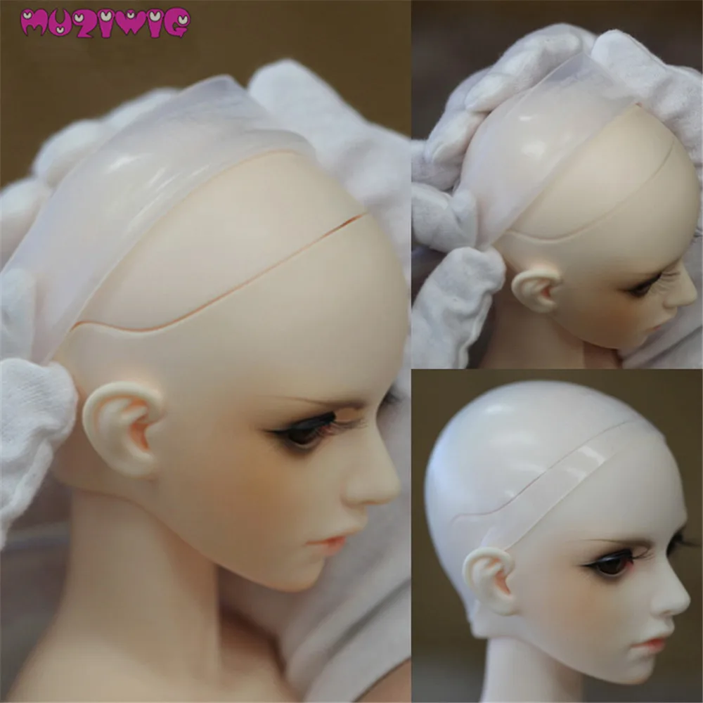 1 pcs 3“Silicon Wig Cap for MSD 1//12 Bjd Doll Head Protection Cover