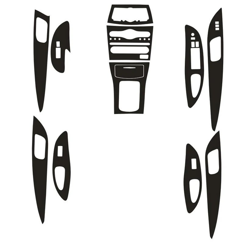 

Car-Styling 3D Carbon Fiber Car Interior Center Console Color Change Molding Sticker Decals For RHD Infiniti EX25 EX35 QX50