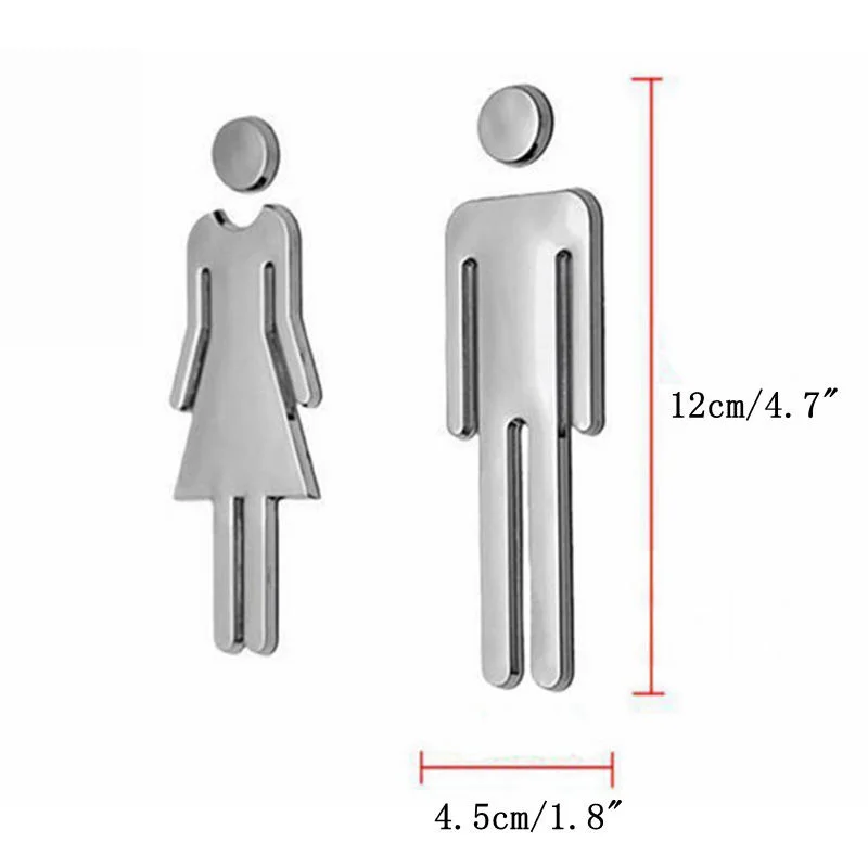 Клейкий мужской женский знак на туалетную дверь Ванная комната Туалет WC знак на дверь для WC знак на туалетную дверь стикер
