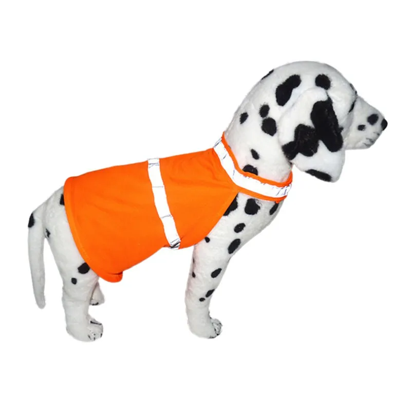 Собака Кошка светоотражающий жилет флуоресцентный жилет безопасности для домашних животных ходьба защитная одежда безопасный световой