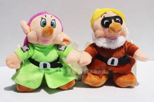 Плюшевые игрушки в виде снежной принцессы и семерых гномов Sef of 8|seven dwarfs plush|seven plush