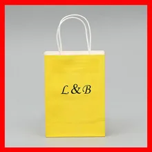 500 шт./лот) кастомизированная бумага с логотипом сумка подарок
