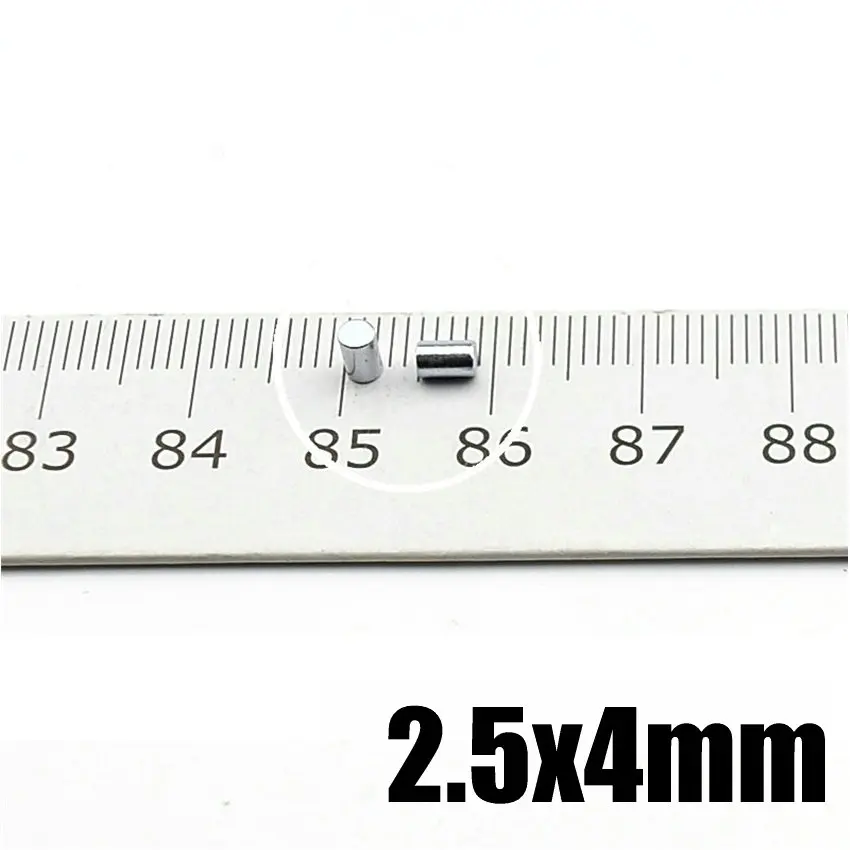 Миниатюрные Мини магнитные магниты 2,5x4 мм маленький круглый микро Ndfeb Imanes Диаметр 2,5 мм x 4 мм неодимовый дисковый датчик мини 2,5 мм X 4 мм
