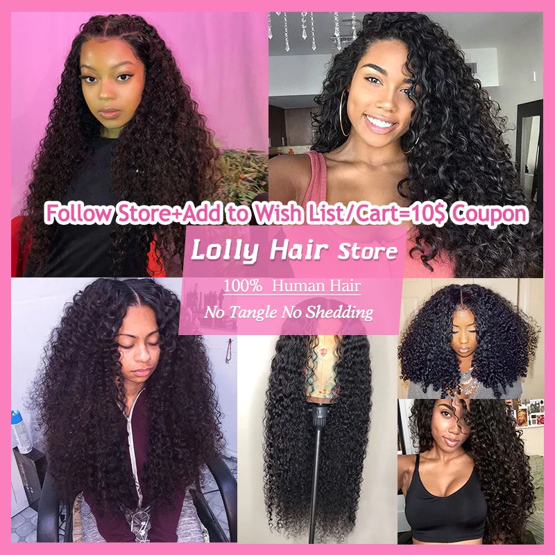 Lolly Curly Human Hair Weave Bundles With Frontal Remy Hair Extensions Peruvian Hair Bundles With Frontal Closure Ear To Ear