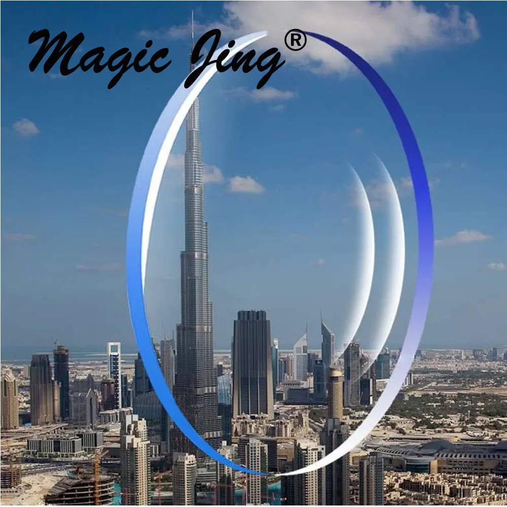 

Magic jing 1.56 1.61 1.67 1.74 index single vision lens with HC and AR coating hyperopia RX lens myopia lens prescription lens