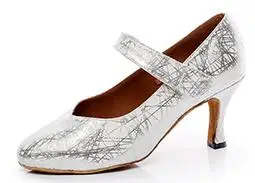 DILEECHI/золотые туфли для латинских танцев; женские летние танцевальные туфли для взрослых; Цвет Серебристый; мягкая подошва - Цвет: as picture heel 75mm