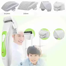 Профессиональный цифровой триммер для волос аккумуляторная электрическая машинка для стрижки волос Мужская Беспроводная стрижка Изогнутое лезвие дизайн низкий уровень шума