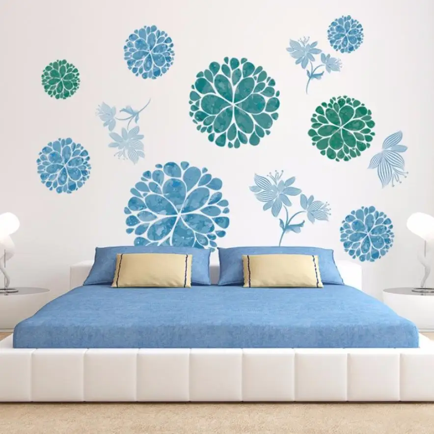 Home Decor цветок мяч самоклеящиеся декоративные Творческий Спальня обои стикер дома Deco mirror AU8 Home Decor цветок мяч самоклеящиеся декоративные Творческий Спальня обои стикер дома Deco mirror AU8