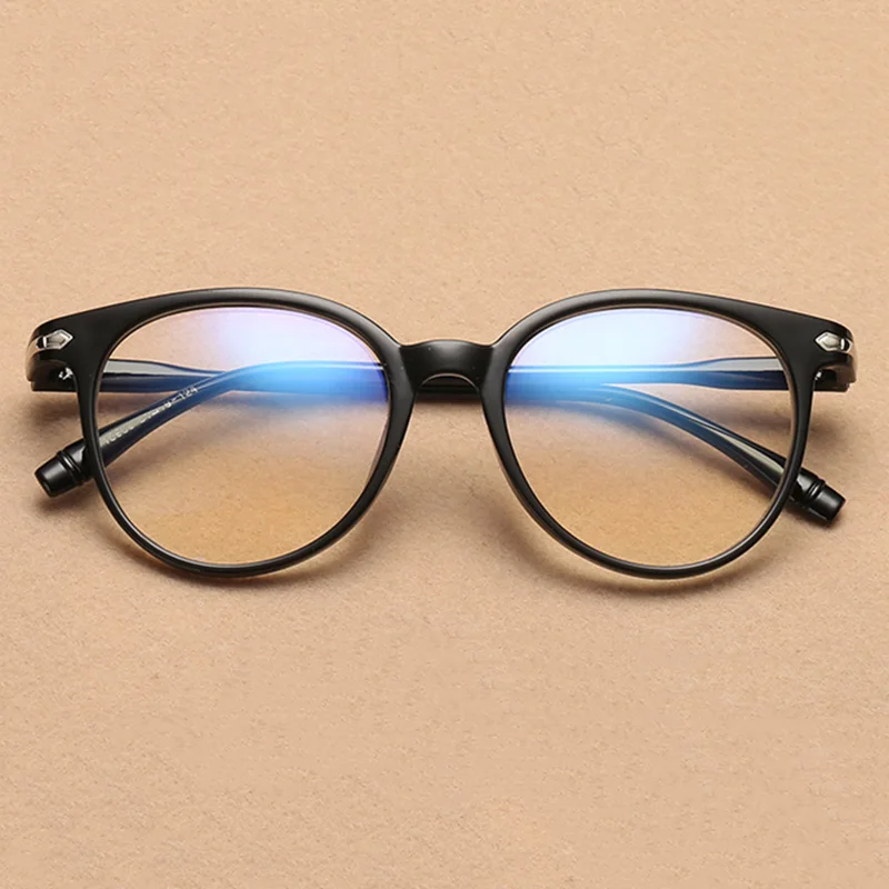 Новые анти-синие круглые очки анти-радиационные очки оправа прозрачные ретро старинные очки оправа женские очки оправа